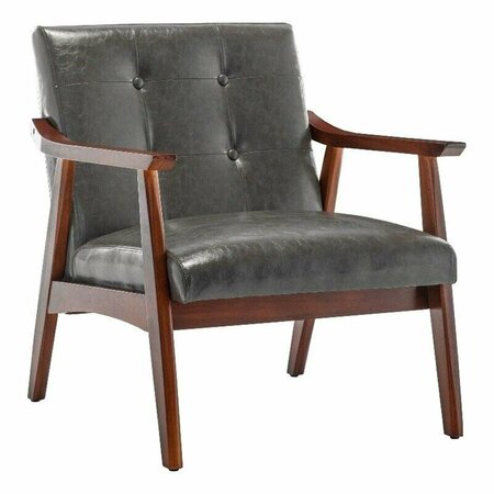 CONVENIENCE CONCEPTS Take A Seat Natalie Accent Chair, Dark Gray 310441DGY